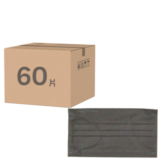 明基健康生活 幸福物語 醫用口罩 極凍平面成人 175 x 95mm, 20片, 經典黑色, 3盒