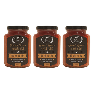 Well Life 悅生活 極鮮黃金3A頂級鵝油三小福年節禮盒 鵝油辣椒, 400g, 1盒