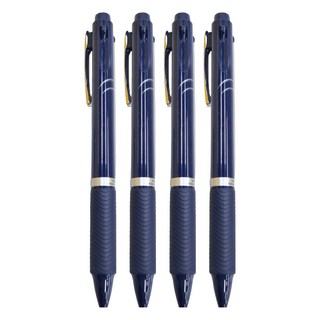 Pentel 飛龍文具 ENERGEL 三色筆 XBLC35C, 藍桿, 4支