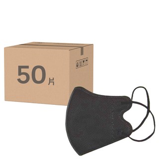 ataraxis 興安 幼童立體醫用口罩 XS, 50片, 1盒, 黑色