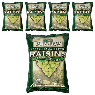 無籽綠葡萄乾點心包, 198g, 5個