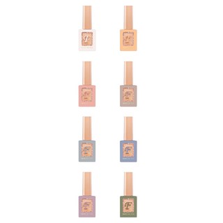 FROM THE NAIL Laundry 凝膠指甲油 10g x 8款套組, 混合色, 1個, 10ml