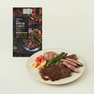 프레시지 더큰 블랙라벨 스테이크 세트 2인분, 580g, 1개