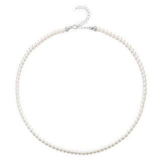 Haesool 女性專用 92.5純銀 4mm 珍珠項鍊 ALL-SW-N-4MM 附購物袋