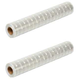 愛心透明捲筒塑膠包裝紙 大, 2個, 白色