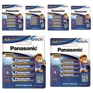 파나소닉 에볼타 프리미엄 알카라인 건전지 세트 AA 4p + AAA 4p, 3세트