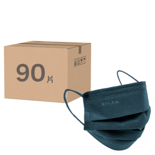 EYL'S 艾爾絲 成人平面醫用口罩, 海藍色, 30片, 3盒