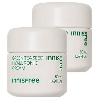 INNISFREE 綠茶籽玻尿酸保濕霜, 2罐, 50ml