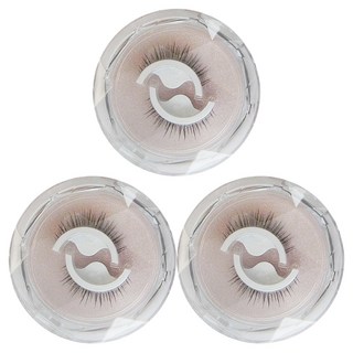 自黏假睫毛 Set 3對 纖長捲翹 無需膠水 輕鬆佩戴 持久耐用, 漫畫款, 1組