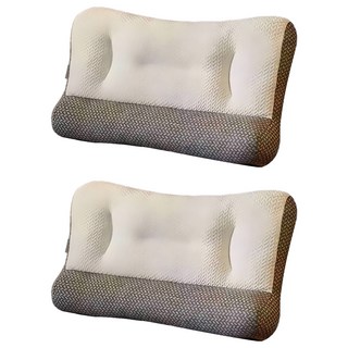 貝淇小舖 日式反牽引護頸枕 記憶枕頭, 70 x 40 x 13cm, 2個