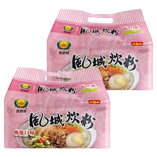 農耕牌 風城油蔥炊粉 家庭經濟包 油蔥口味 6包 Set, 70g, 12包