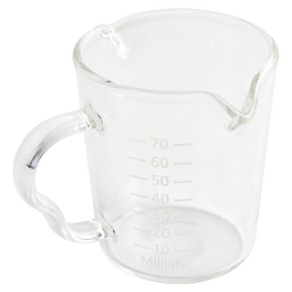 KALDIN 耐熱玻璃雙口量杯, 透明, 90ml, 1個