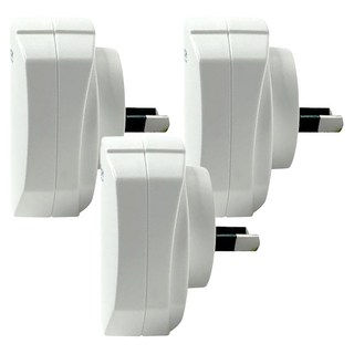 Travel Blue 英國藍旅 澳洲/紐西蘭USB轉接插頭 雙USB牆壁充電器 2.1Amp, 5.5cm, 白色, 3個