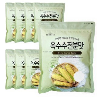 SUNGJIN 玉米澱粉味, 400g, 8個