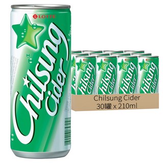 Chilsung Cider 汽水, 210ml, 30罐