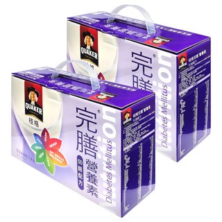 QUAKER 桂格 完膳 營養素禮盒 糖尿病適用 8罐, 2L, 2盒