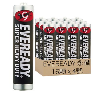EVEREADY 永備 碳鋅 AAA 電池 16顆, 1組