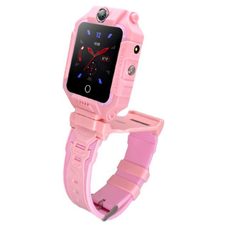 iS 愛思 CW-20 Pro 4G雙鏡頭 IP67防水兒童智慧手錶 台灣繁體中文版, 粉色, 1.4吋, GPS+Cellular