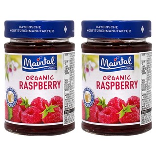 用美塔爾蘋果汁製成的有機覆盆子果醬, 200g, 2個