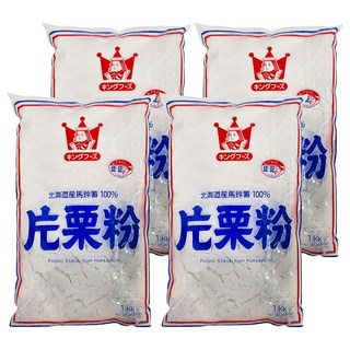 王印 King Foods 片栗粉 北海道產馬鈴薯 100%, 1kg, 4包