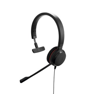 Jabra 頭戴式立體聲耳機麥克風, Evolve 20 MS Mono, 黑色