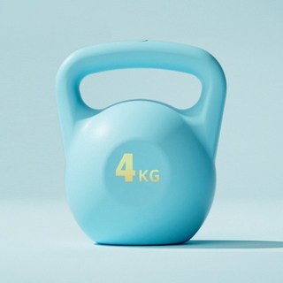 soonZAM 體能強化肌力居家訓練用水注式壺鈴, 藍色, 1個, 4kg