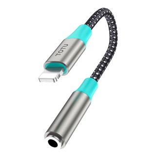 TOTU 拓途 Lightning轉3.5mm耳機孔轉接頭 AD-3系列 12.8cm 線控通話, 1個