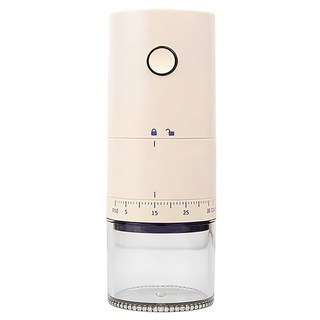 Edish 電動磨豆機 磨豆機 磨粉機 研磨器 外調式 2色隨機, 1個, 25ml, 黑、茶色