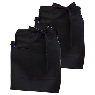 廚師短版圍裙, 黑色, 2個