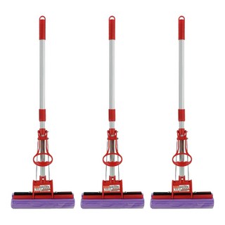 蜂巢式直柄膠棉拖把 7691 長120cm - 輕鬆清潔各種地板, 3支