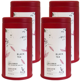 魚池有茶 紅玉紅茶 茶葉罐 50G, 台灣香, 台灣原生種野生山茶+緬甸大葉種, 1罐, 4罐