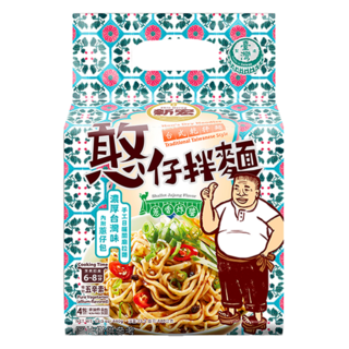 新宏 憨仔拌麵 蔥香炸醬風味 110g, 4包