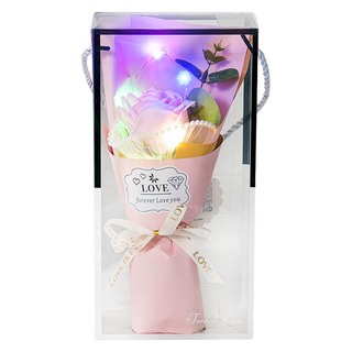 LDE珍珠玫瑰香皂花束, 粉色, 1組