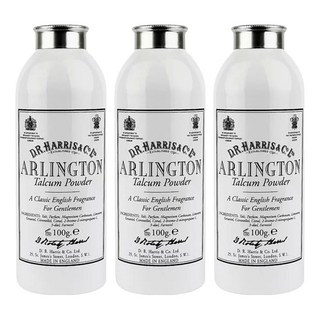 D.R.Harris 雅靈頓 爽身粉 佛手柑麝香, 100g, 3瓶