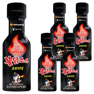 Samyang Foods 三養 Buldak 火辣雞肉風味辣醬, 200g, 5瓶