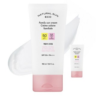 THE FACE SHOP 菲詩小舖 Natural Sun Eco居家防曬乳 SPF50+ PA+++, 2條, 150ml