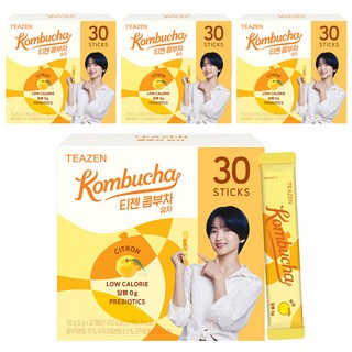 티젠 콤부차 유자, 5g, 30개입, 4개