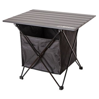 Chill Outdoor 鋁合金蛋捲桌 贈桌底置物袋 1.3kg, Black
