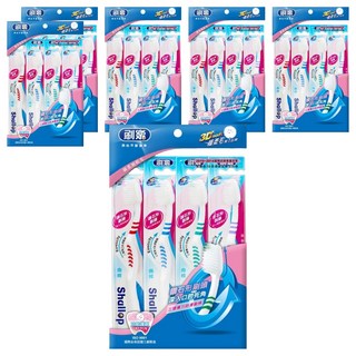 Shallop 刷樂 曲線牙刷, 4支, 6包