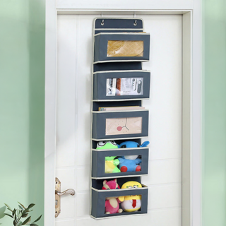 門後五層收納掛袋, 灰色