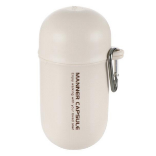 Richell 利其爾 寵物外出撿便盒, 400ml, 白色, 1個