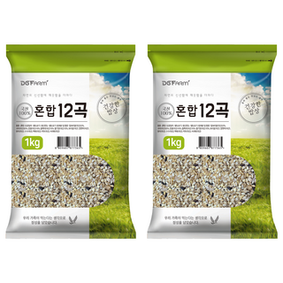 건강한밥상 국산 혼합 12곡, 1kg, 2개