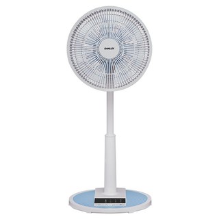 SANLUX 台灣三洋 微電腦自然風遙控立扇 12吋 藍色, EF-T12AJ1