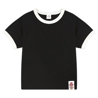 Milk Baby 兒童小熊基本款Air Cool滾邊T恤