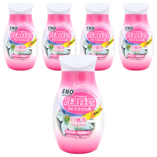 EMO美好芳香消臭劑 白麝香 香味升級超濃縮配方 添加日本進口消臭劑 室內空間芳香, 100g, 5瓶