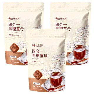 糖鼎 四合一黑糖薑茶, 30g, 13包, 3袋