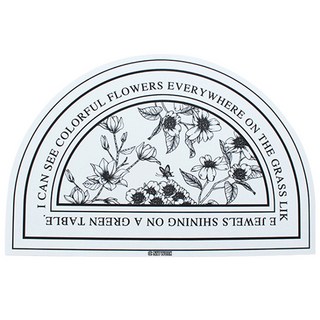 디씨네트워크 빨아쓰는 규조토 발매트, 꽃반원형화이트