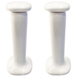 懶角落 伸縮衣架收納架, 白色, 2個