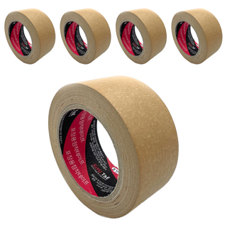 SoYU T&E 牛皮紙霧面封箱膠帶 40m, 5個, 牛皮紙色