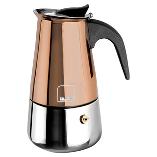 ibili 不鏽鋼摩卡壺 2杯, 香檳金, 1個